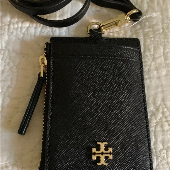 tory burch id badge holder